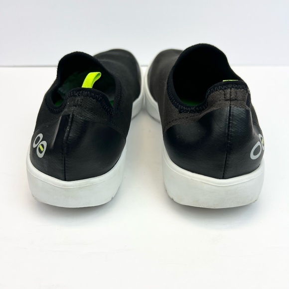 OOFOS OOmg eeZee Black Mesh Slip On Recovery Shoes Women's US 11 Euro 42 - Picture 10 of 11